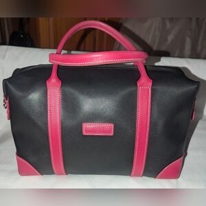 Longchamp Black and Pink Shoulder Bag